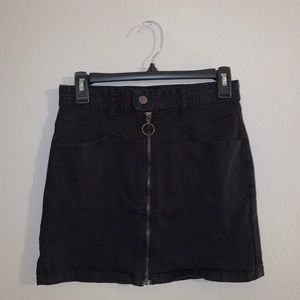 Black Jean skirt